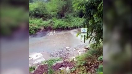 Descargar video: Unwetter und Starkregen sorgen in Italien für Überschwemmungen