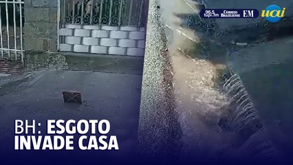 Esgoto invade casa do bairro Santa Amélia