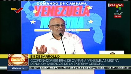 Comando de campaña "Venezuela Nuestra" denuncia sabotajes de la extrema derecha