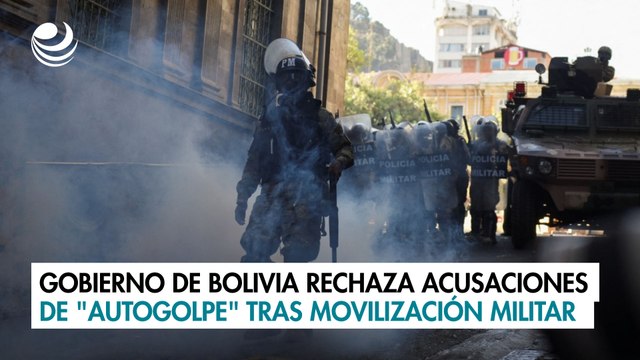 Gobierno de Bolivia rechaza acusaciones de autogolpe tras movilización militar