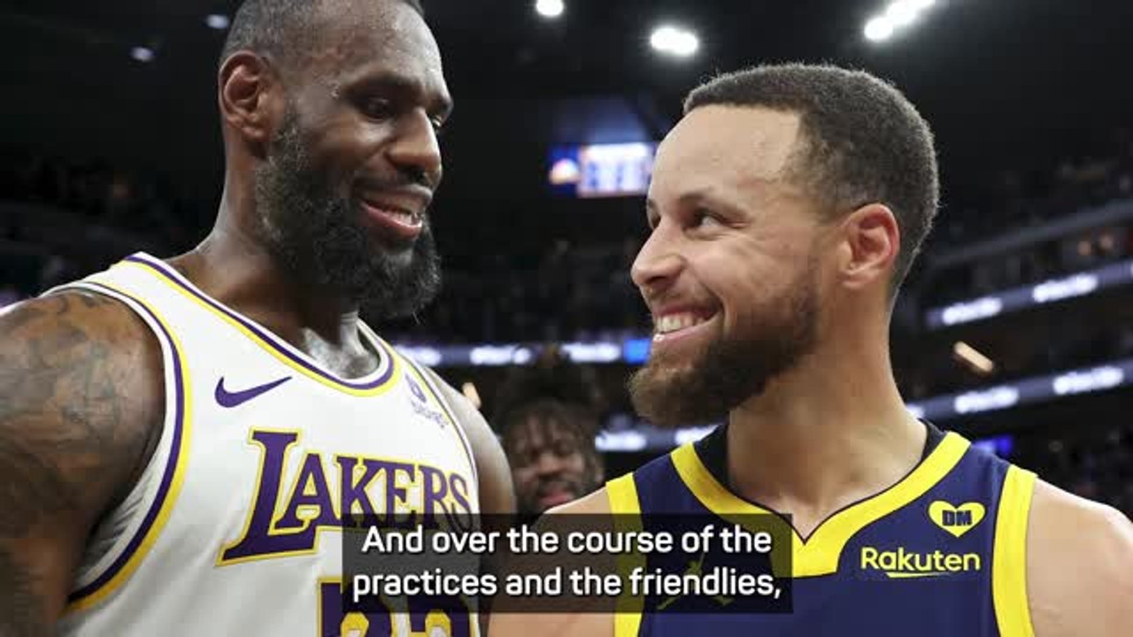 Curry and James excited to play together for th...