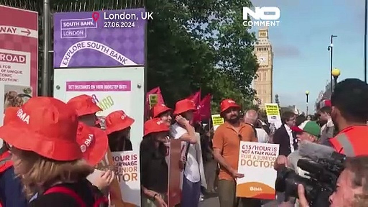 Médicos Britânicos Em Formação Começam Greve De Cinco Dias - Vídeo 