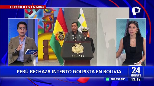 Gobierno de Boluarte condena enérgicamente el intento de golpe militar en Bolivia