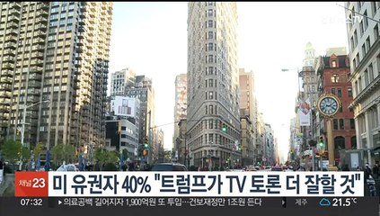 미 유권자 40% "트럼프가 TV 토론 더 잘할 것"