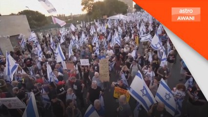 Kekejaman zionis: Protes anti-kerajaan berarak ke rumah Netanyahu