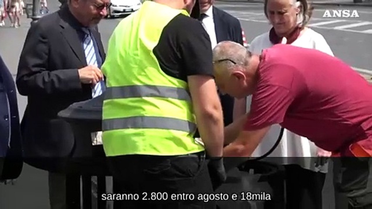 Cesto', il nuovo cestino in materiale riciclato e con gps di Roma