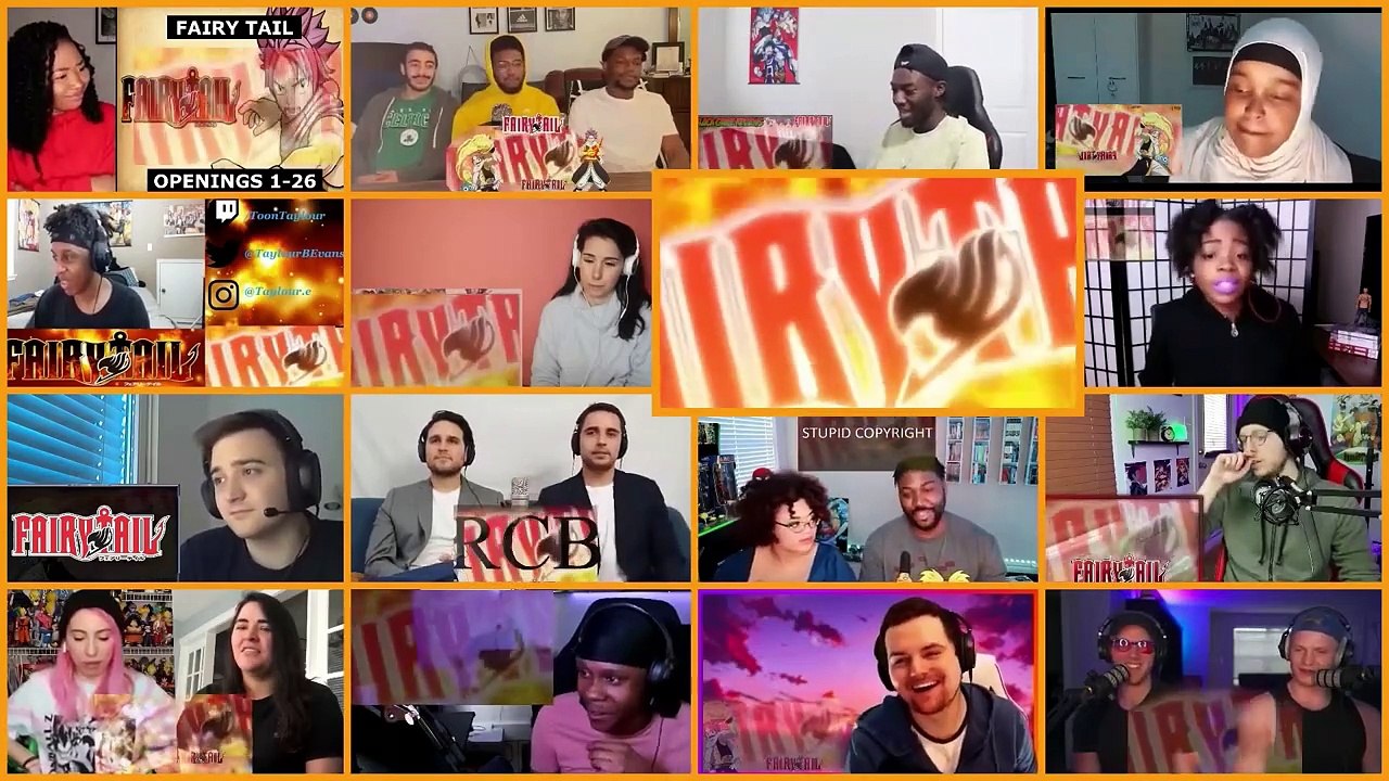 Fairy Tail All Openings 1-26  Reaction Mashup