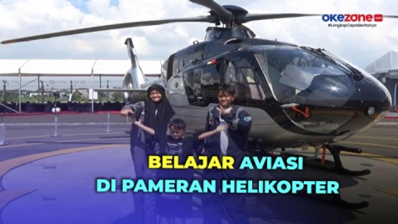 Pameran Helikopter Jadi Sarana Edukasi Anak-Anak di Libur Sekolah