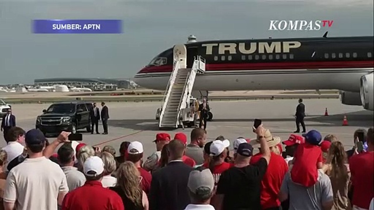 Riuh! Donald Trump Disambut Pendukung Jelang Debat dengan Joe Biden di Pilpres AS