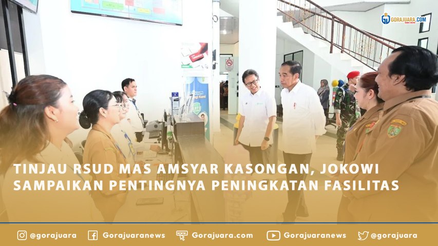 TINJAU RSUD MAS AMSYAR KASONGAN, JOKOWI SAMPAIKAN PENTINGNYA PENINGKATAN FASILITAS