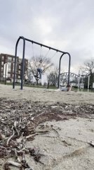 Boyfriend Leaps Under Swing With Girlfriend on it and Her Heels Hits His Head