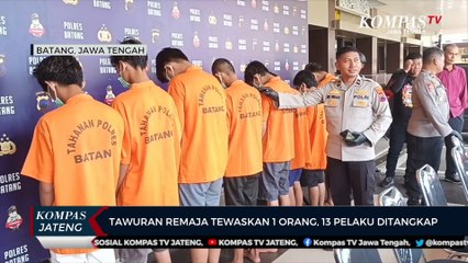 Tawuran Remaja Tewaskan 1 Orang, 13 Pelaku Ditangkap