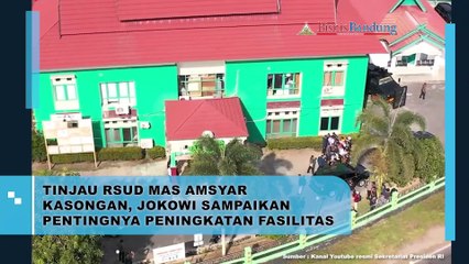 Tinjau RSUD Mas Amsyar Kasongan, Jokowi Sampaikan Pentingnya Peningkatan Fasilitas