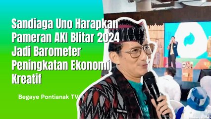 Sandiaga Uno Harapkan Pameran AKI Blitar 2024 Tingkatkan Ekonomi Kreatif