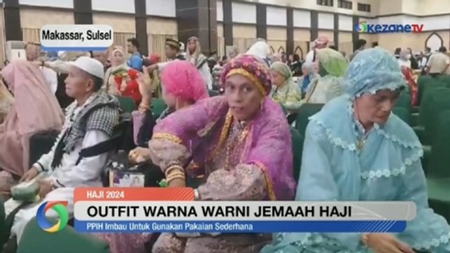 Gaya Mencolok Jemaah Haji Asal Sulsel saat Tiba ke Tanah Air
