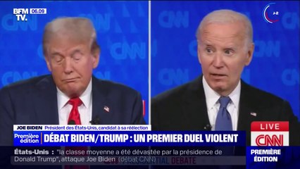 "Le seul homme qui est un repris de justice, est celui que je regarde": Joe Biden attaque Donald Trump sur ses affaires judiciaires durant leur débat