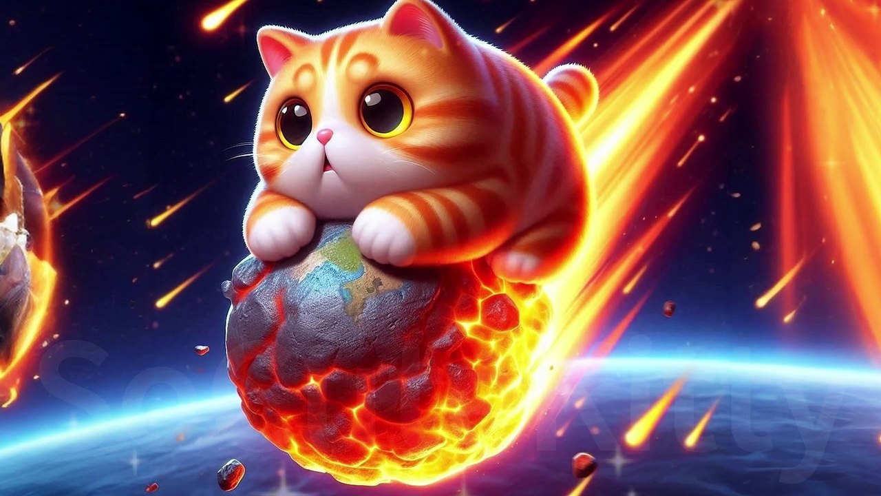 UFO Crash! The Encounter of Cat Aliens and Earthlings #cat #cute #socutekitty #cats