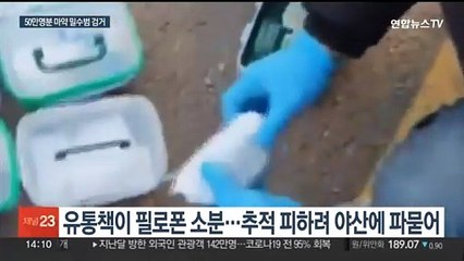 '50만명 동시 투약분' 필로폰 밀수·유통조직 검거