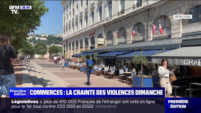 Législatives: des commerçants lyonnais redoutent des violences à l'issue du vote