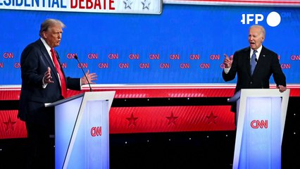 Debate tenso entre un Trump seguro de sí mismo y un Biden titubeante