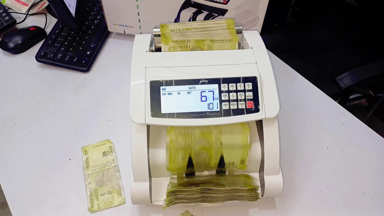 Currency Counting Machine with Fake Note Detector | Godrej Count Matic Note Counting Machine @100%