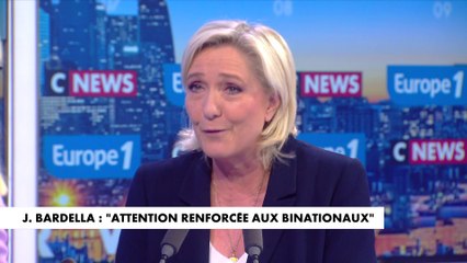 Marine Le Pen : «L'amour pour son pays ne dépend pas du fait d'avoir ou de ne pas avoir une double nationalité»