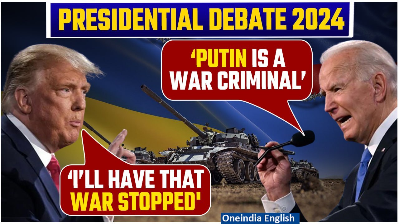 Trump Offers To Settle Russia-Ukraine War As Biden Calls Putin ‘War Criminal’ At Presidential Debate