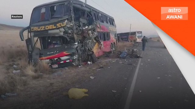 Tiga maut, puluhan cedera dalam kemalangan bas di Peru