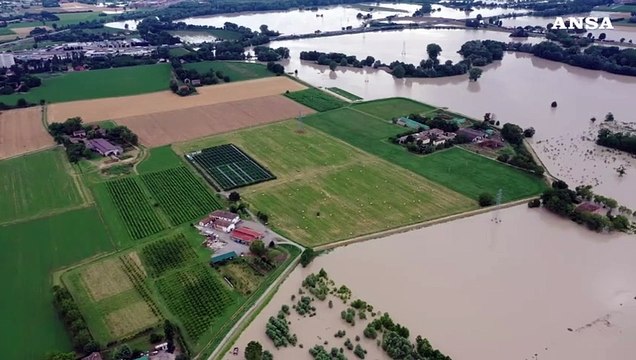 Maltempo, fiume Secchia esonda nel Modenese
