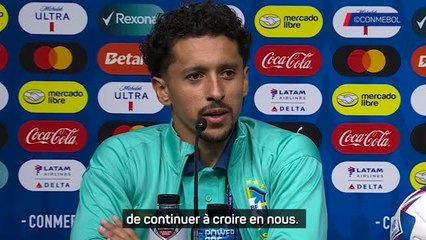 Brésil - Marquinhos : "Les supporters doivent continuer à croire en nous"