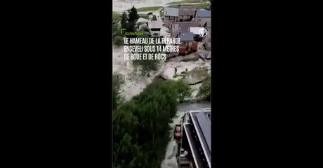 Intempéries : le hameau de la Bérarde enseveli sous 14 mètres de boue et de rocs