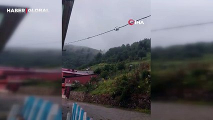 Gümüşhane'de gündüz vakti şaşırtan görüntüler böyle kaydedildi