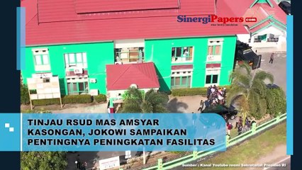 Tinjau RSUD Mas Amsyar Kasongan, Jokowi Sampaikan Pentingnya Peningkatan Fasilitas