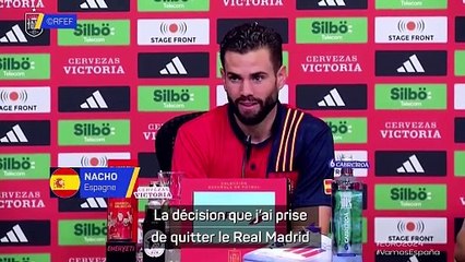 Nacho : "Quitter le Real Madrid est la décision la plus difficile de ma vie"