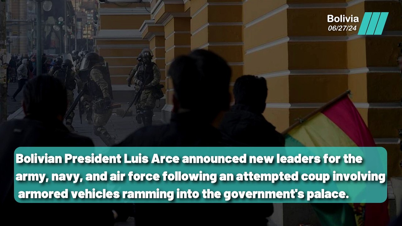 Bolivia in Turmoil: Arce vs. Morales Amidst Coup Fallout