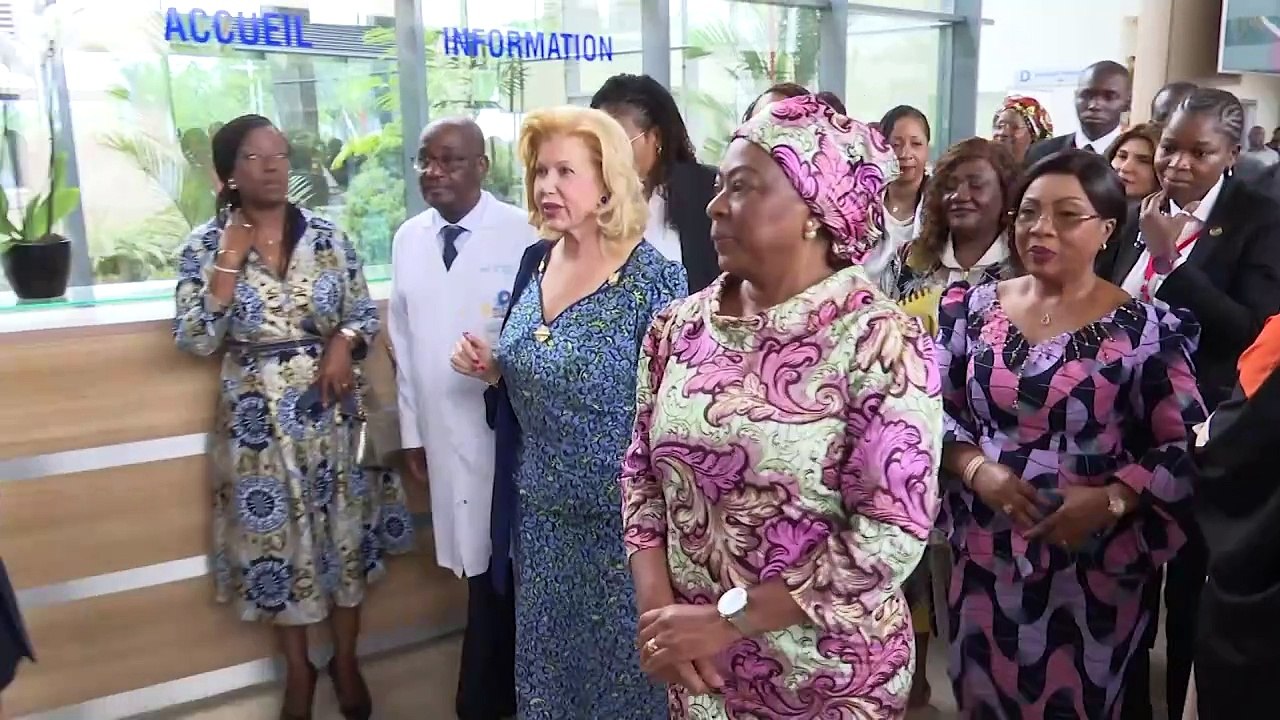 Ana Dias Lourenço, Première Dame d'Angola visite l’Hôpital Mère-Enfant de Bingerville
