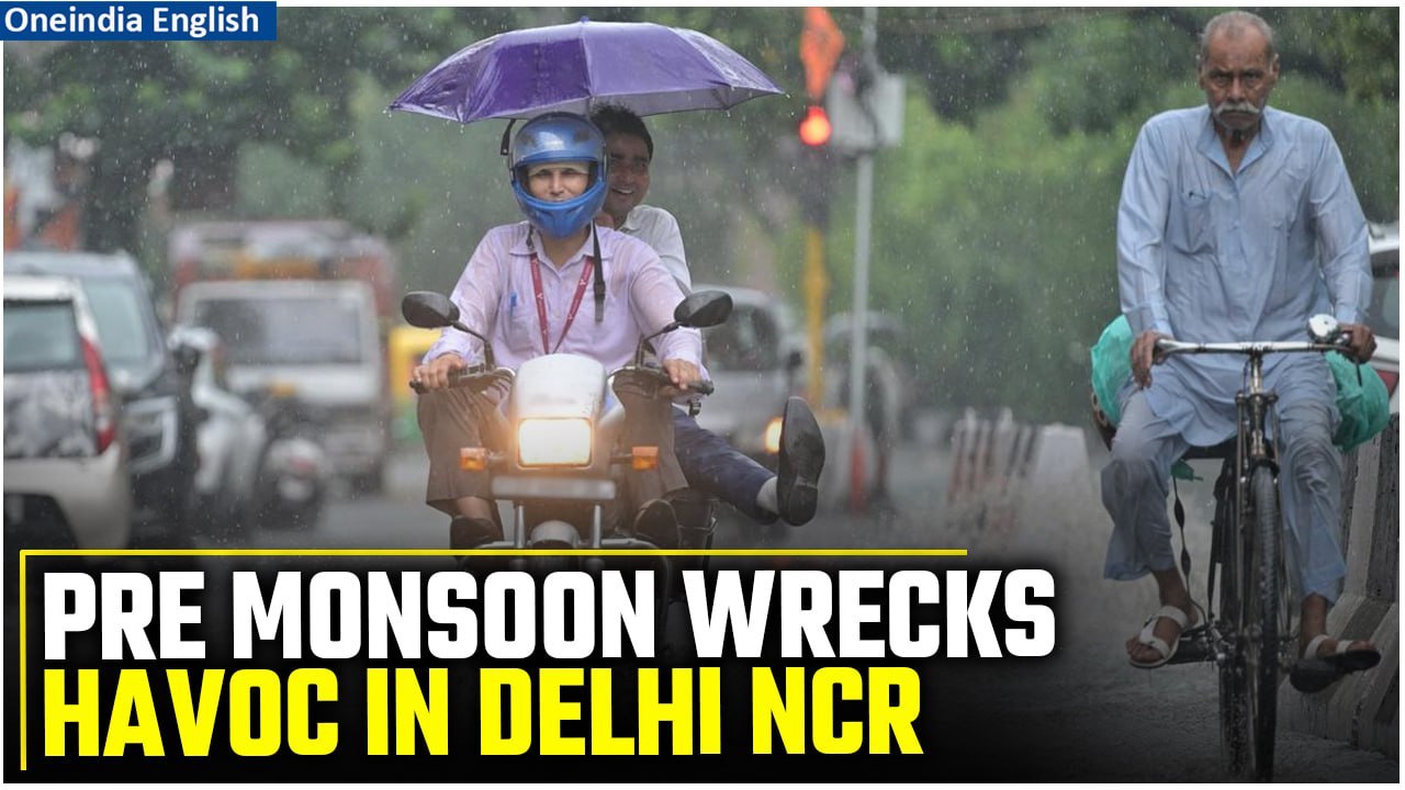 Heavy Rainfall In Delhi NCR, Several Areas Waterlogged With Delhi Airport Roof Collapsing