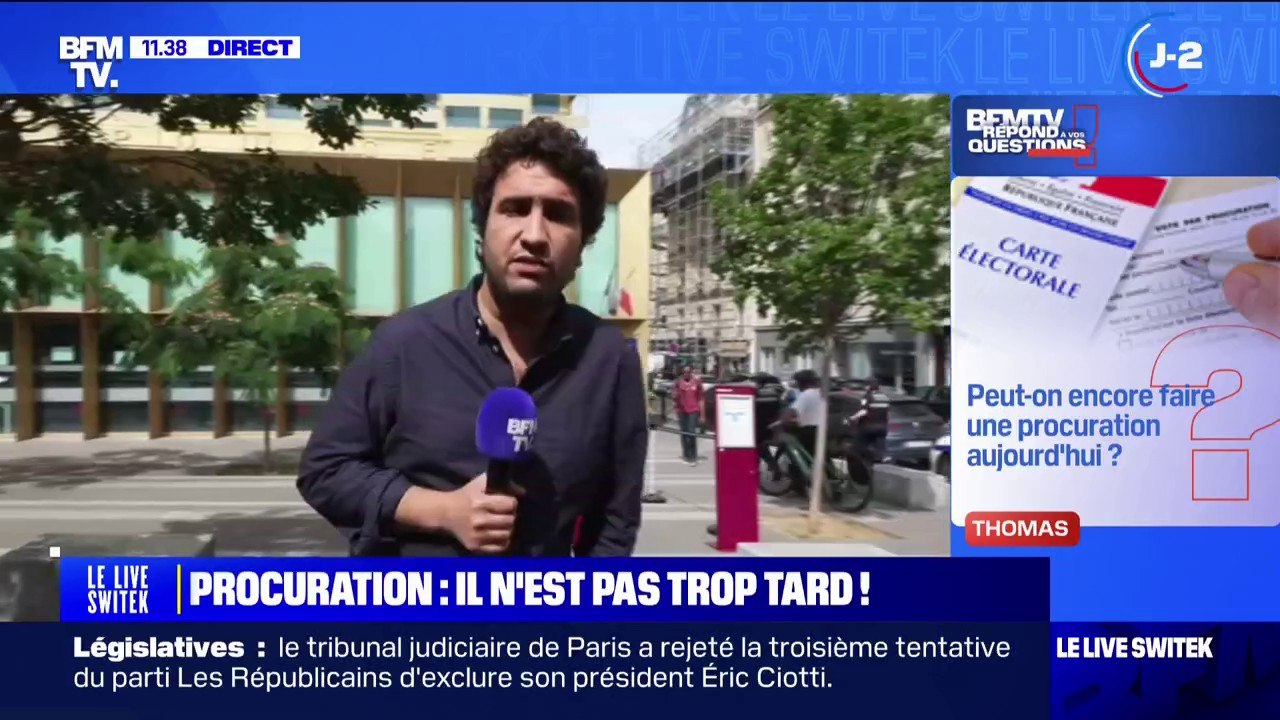 Législatives: peut-on encore faire une procuration aujourd'hui ? BFMTV répond à vos questions