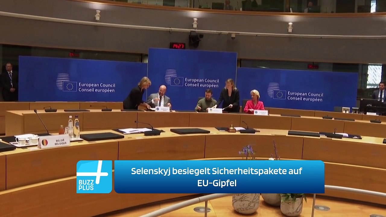 Selenskyj besiegelt Sicherheitspakete auf EU-Gipfel