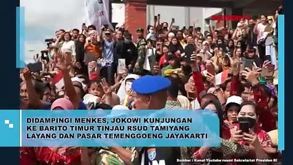 Didampingi Menkes, Jokowi Kunjungan Ke Barito Timur Tinjau RSUD Tamyang Layang dan Pasar Temenggoeng Jayakarti