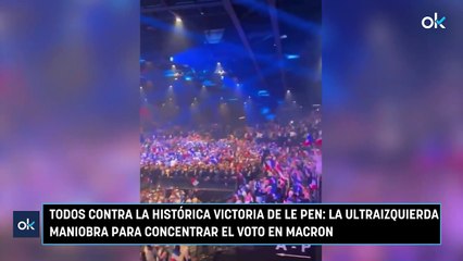 Todos contra la histórica victoria de Le Pen: la ultraizquierda maniobra para concentrar el voto en Macron