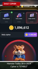 Hamster Daily Cipher Update - June 28, 2024 🐹
