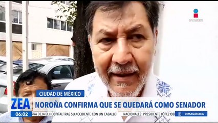 Gerardo Fernández Noroña confirma que se queda como senador