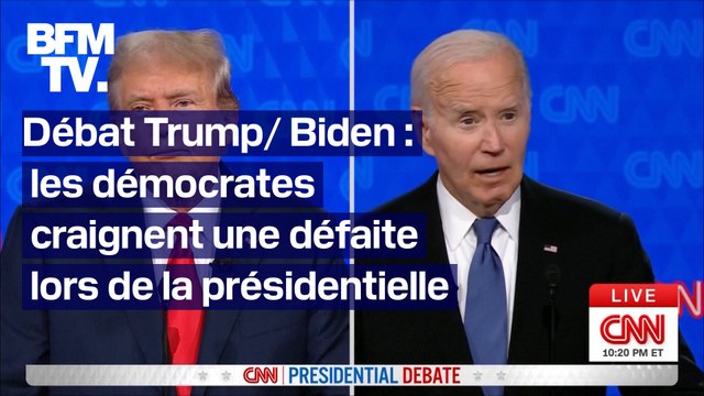 Après le débat entre Donald Trump et Joe Biden, les démocrates craignent une défaite à l’élection présidentielle