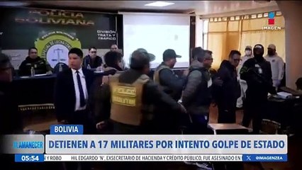 Detienen a 17 personas por el intento de golpe de Estado en Bolivia
