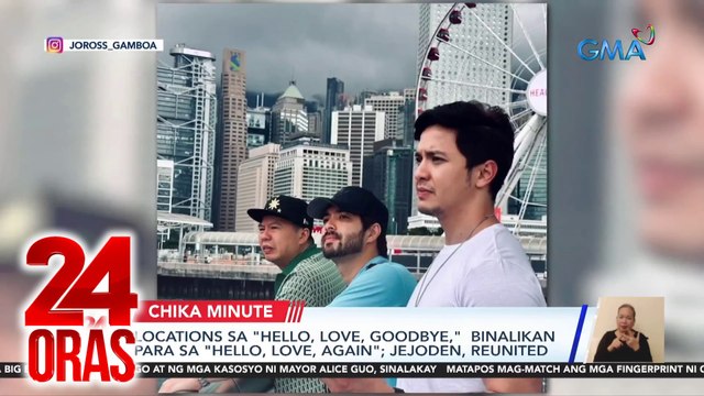 Locations sa Hello, Love, Goodbye, binalikan para sa Hello, Love, Again ; JeJoDen, reunited | 24 Oras