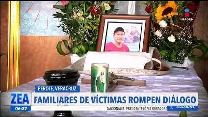 Familiares de víctimas de un desalojo policíaco violento en Veracruz abandonan reunión