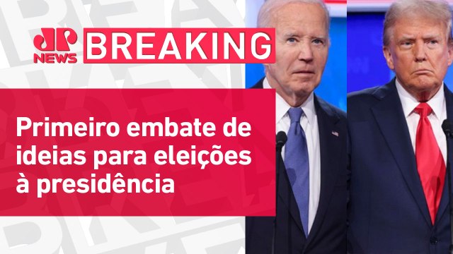 Biden e Trump trocam ofensas e ataques pessoais em debate nos EUA | BREAKING NEWS