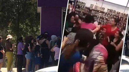 Yüzde 80 indirim izdihamı! Saç saça kavga ettiler