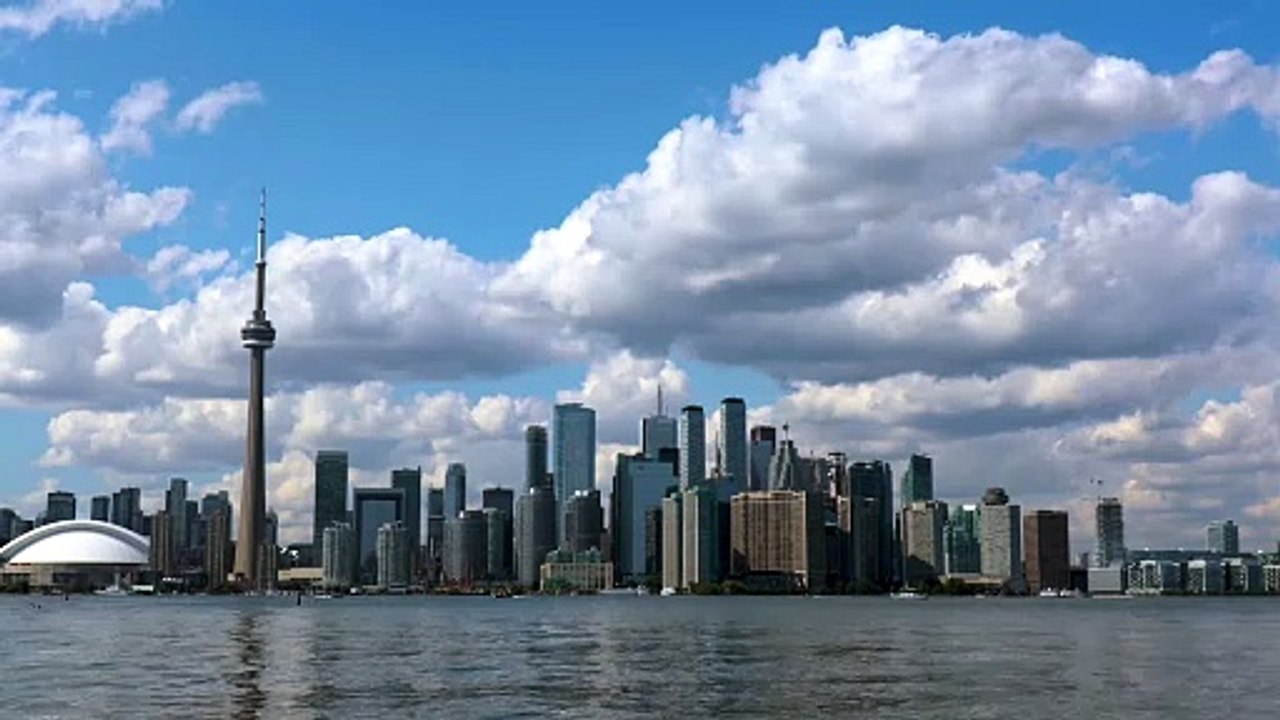 Modern City and Sea View